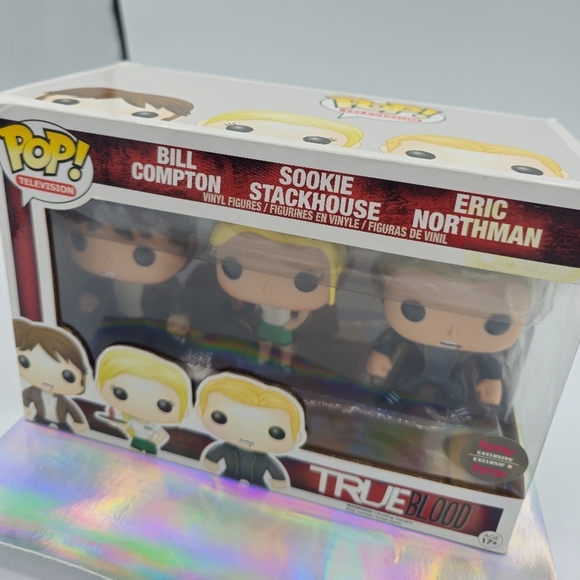 Funko POP! True Blood Sookie Stackhouse Bill Compton Eric Northman 3-Pack Vinyls - Picture 2 of 6
